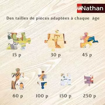 Nathan puzzle cadre 15 p - Animaux tout doux Puzzle Nathan;Puzzle enfant - Image 3 - Ravensburger