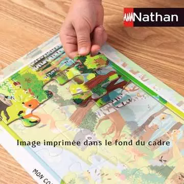 Nathan puzzle cadre 15 p - Animaux tout doux Puzzle Nathan;Puzzle enfant - Image 4 - Ravensburger