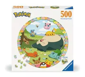 Puzzle rond 500 p - Pokémon en fleurs Puzzle;Puzzle adulte - Image 1 - Ravensburger