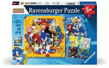 Puzzles 3x49 p - Les aventures de Sonic Puzzle;Puzzle enfant - Image 1 - Ravensburger