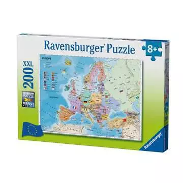 Puzzle 200 p XXL - Carte d Europe Puzzle;Puzzle enfant - Image 1 - Ravensburger