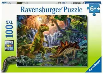 Puzzle 100 p XXL - L oasis des dinosaures Puzzle;Puzzle enfant - Image 1 - Ravensburger