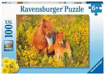 Puzzle 100 p XXL - Poneys Shetland Puzzle;Puzzle enfant - Image 1 - Ravensburger