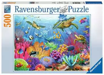 Puzzle 500 p - Eaux tropicales Puzzle;Puzzle adulte - Image 1 - Ravensburger