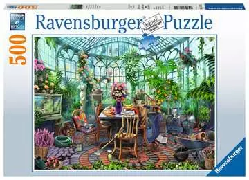 Puzzle 500 p - Un matin dans la serre Puzzle;Puzzle adulte - Image 1 - Ravensburger