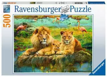Pz Lions dans la savane 500p Puzzle;Puzzle adulte - Image 1 - Ravensburger