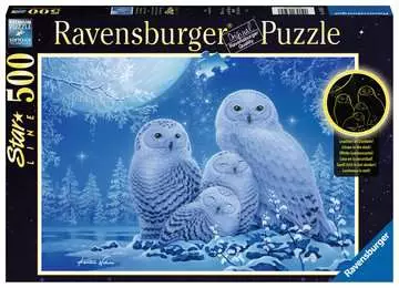 Puzzle 500 p Star Line - Chouettes au clair de lune Puzzle;Puzzle adulte - Image 1 - Ravensburger