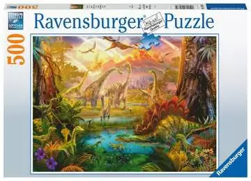 Puzzle 500 p - La terre des dinosaures Puzzle;Puzzle adulte - Image 1 - Ravensburger