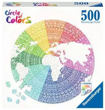 Puzzle rond 500 p - Mandala (Circle of Colors) Puzzle;Puzzle adulte - Image 1 - Ravensburger