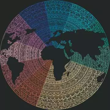 Puzzle rond 500 p - Mandala (Circle of Colors) Puzzle;Puzzle adulte - Image 2 - Ravensburger