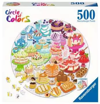 Puzzle rond 500 p - Desserts (Circle of Colors) Puzzle;Puzzle adulte - Image 1 - Ravensburger