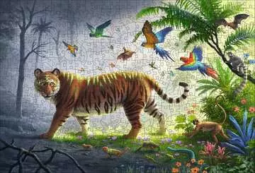 Puzzle en bois - Rectangulaire - 500 pcs - Tigre de la jungle Puzzle;Puzzle adulte - Image 2 - Ravensburger
