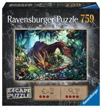 Escape puzzle - Dans la grotte du dragon Puzzle;Puzzle adulte - Image 1 - Ravensburger