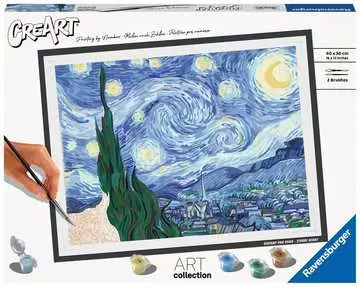 CreArt - 30x40 cm - Van Gogh - La nuit étoilée Loisirs créatifs;Peinture - Numéro d art - Image 1 - Ravensburger