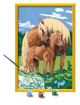 Numéro d art - 31x21cm - Fiers chevaux Loisirs créatifs;Peinture - Numéro d art - Image 3 - Ravensburger