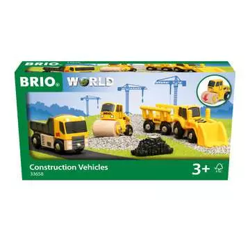 Coffret de 3 engins de chantier BRIO;BRIO Trains - Image 1 - Ravensburger