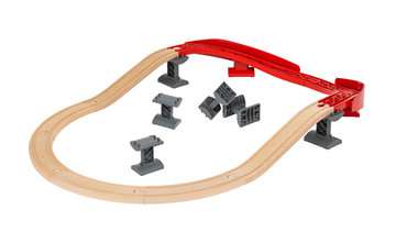 Ensemble de rails super extension pour circuit de train en bois