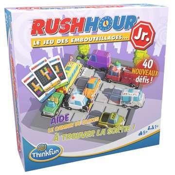 Ravensburger - Rush Hour - Jeu de logique Casse-tête - 40 défis 4 niveaux -  1 joueur ou plus dès 8 ans