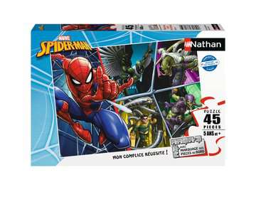 Nathan puzzle 45 p - Spider-man contre les méchants, Puzzle enfant, Puzzle  Nathan, Produits