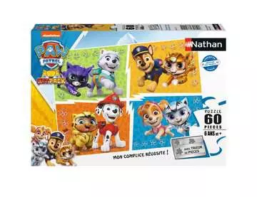 Nathan puzzle 60 p - Rencontre avec les Supers chats / Pat Patrouille Puzzle Nathan;Puzzle enfant - Image 1 - Ravensburger