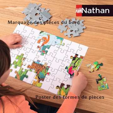 Nathan - Puzzle Enfant - 150 pièces - Carte du monde - Filles ou garçons  Garçon ou fille dès 7 ans - Puzzle de qualité supérieure - Carton épais et