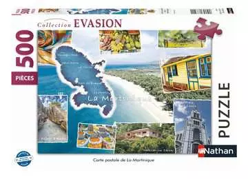Nathan puzzle 500 p - Carte postale de La Martinique Puzzle Nathan;Puzzle adulte - Image 1 - Ravensburger