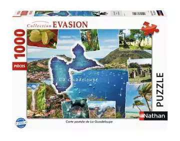 Nathan puzzle 1000 p - Carte postale de La Guadeloupe Puzzle Nathan;Puzzle adulte - Image 1 - Ravensburger
